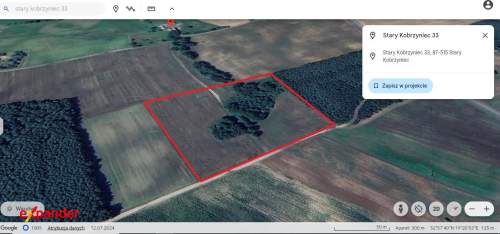 DZIAŁKA STARY KOBRZYNIEC 4,55 HA I ROGÓWKO 1,61 HA