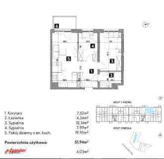 3-pokojowe mieszkanie 13000M2