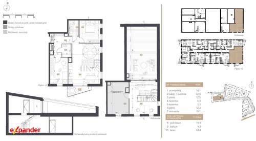 Dwupoziomowe mieszkanie w ZIELENI TARAS 40m2