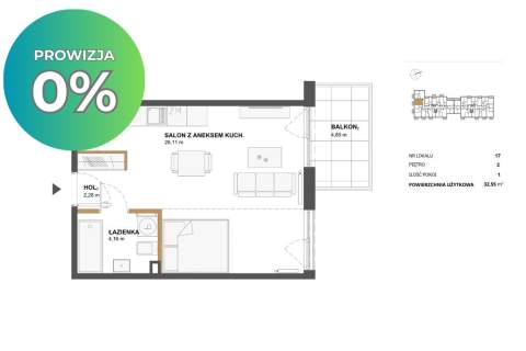 Nowe odbiór 2026 32,55 m balkon prowizja 0