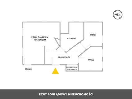 Słoneczne 3 pokoje 59m2 Super Lokalizacja