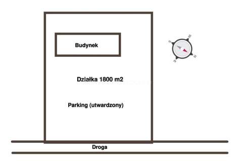 Budynek przy trasie Stryków-Brzeziny 