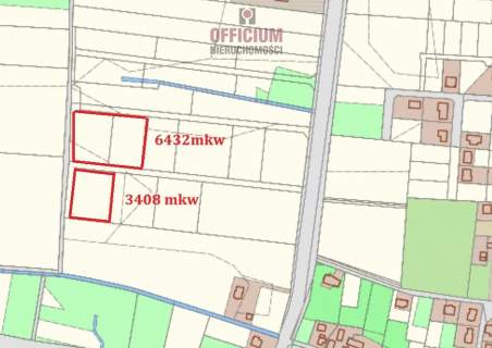 Działki przemysłowe 6432 mkw oraz 3308 mkw