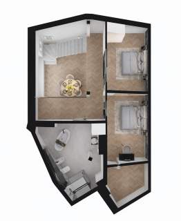 DWUPOZIOMOWY APARTAMENT - UL. WENECJA - 129,06 M2