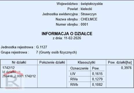 44zł/m.kw., 10km od Kielc