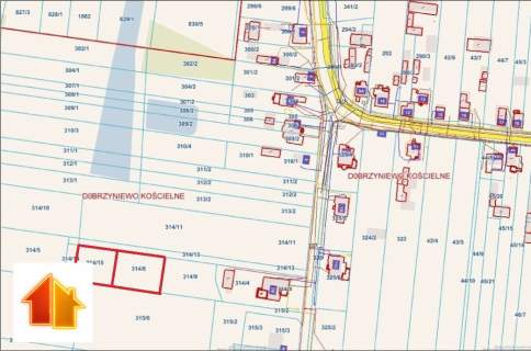 Działka ok. 1700 m2 Dobrzyniewo Kościelne