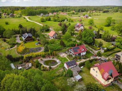 Borowe, dom z dużym tarasem, własnym stawem