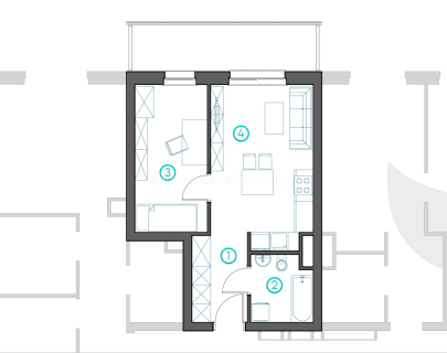 NOWE 2 POKOJOWE MIESZKANIE BALKON WINDA