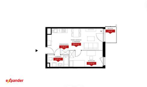 Klasyczne mieszkanie 2 pokojowe/ 40m2/balkon/szybki odbiór