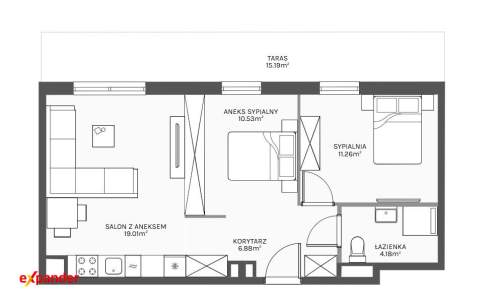 Przestronny apartament nad morzem