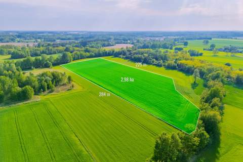 Malownicza działka rolna 2,98 ha gmina Kampinos