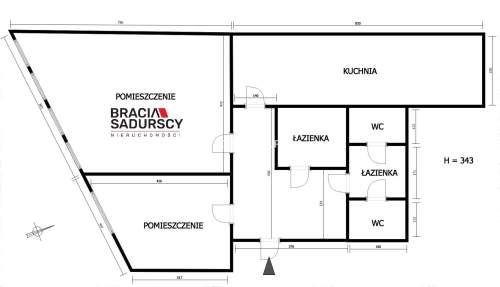 Lokal biurowo-magazynowy, 299m2, winda, dwa piętra