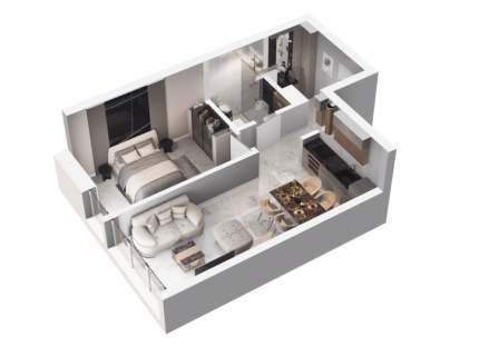Funkcjonalnego mieszkania 40,74m2 -Łobzów