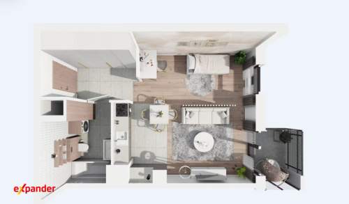 40m2 balkon / Jeżyce