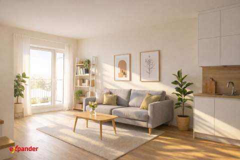 Nowoczesny loft z tarasem 20m i antresolą od ręki
