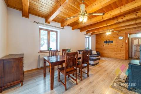 Kosewo, dom z bala na dużej działce o pow. 9600 m2