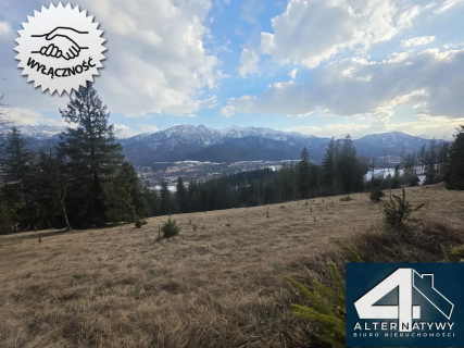 Działka na Gubałówce z widokiem na Tatry