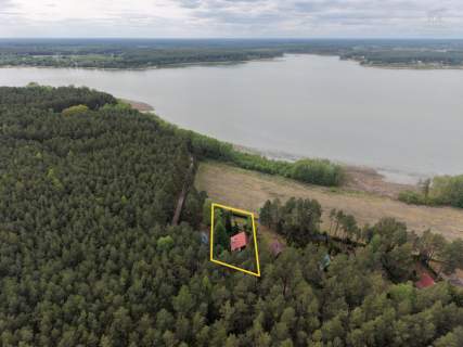 Dom nad Morzem Kociewskim Cisza, las i jezioro
