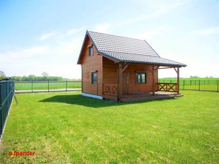 Domek całoroczny drewniany działka 912m2 Powidz ZAMIANA