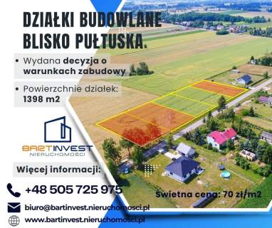 Działki budowlane w zielonej i spokojnej okolicy
