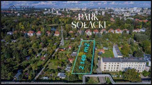 Działka dla dewelopera, 150 m do Parku Sołackiego