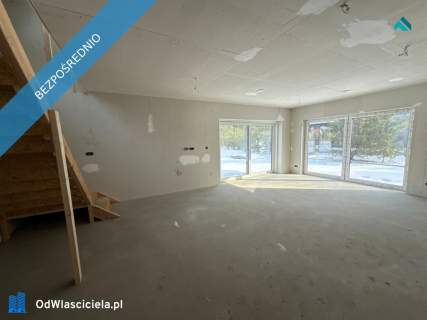 Nowy dom w stanie deweloperskim z działką