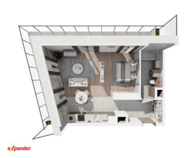 inwestycja z promocji/ Katowice centrum/ balkon 24 m2