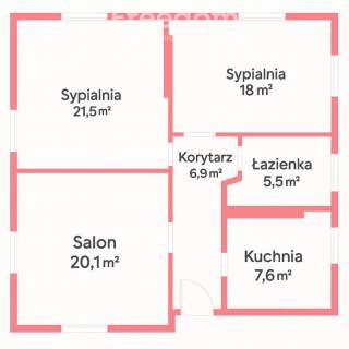 Mieszkanie 3 pokojem80 m2 parter ul. Sczytowa