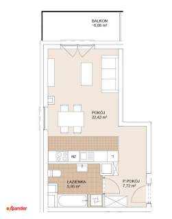 Gotowa Kawalerka 36mkw /Wysoki standard/Satre Miasto/Balkon
