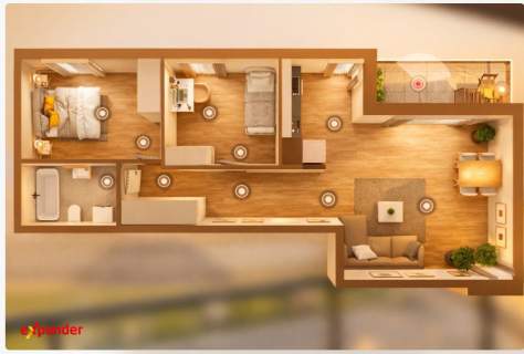 Nowe 3 pokoje 66 m balkon bez PCC