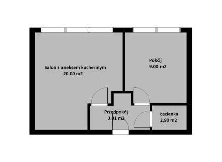 ul. Mełgiewska 2-pokoje , 1-piętro Po remoncie