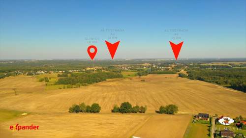 Działka Usługowa -zjazd z trasy 921 - ul. Gliwicka
