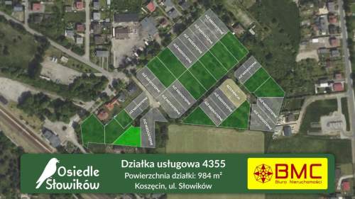 Działka budowlana pod lasem Koszęcin 984m2