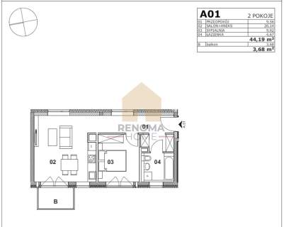 Biuro, Kancelaria 44m2 Centrum Sienkiewicza