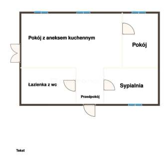 RUDA-BUGAJ, dom parterowy 70 m2, działka 689 m2.