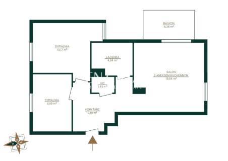Kompaktowe 3 pokoje w mini apartamentowcu