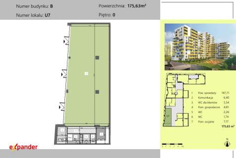 Sprzedam lokal 175 m2 Rzeszów Dworzysko
