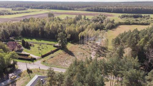 Działka budowlana z własnym stawem Kamińsko 3579m2