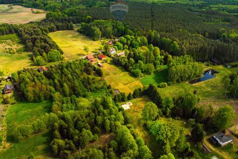 Działka pod dom w okolicy Choszczna, jezioro i las