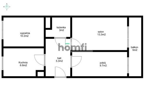3 ODDZIELNE POKOJE PARTER DUŻY BALKON