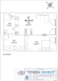 Duży metraż 66,36 m 2 pokoje odbiór od zaraz
