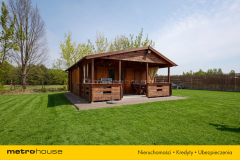 Nowy drewniany domek i 2000m2 działki budowlanej