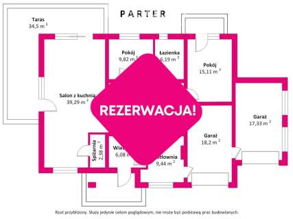 Piękny dom w stanie surowym zamkniętym Babiak