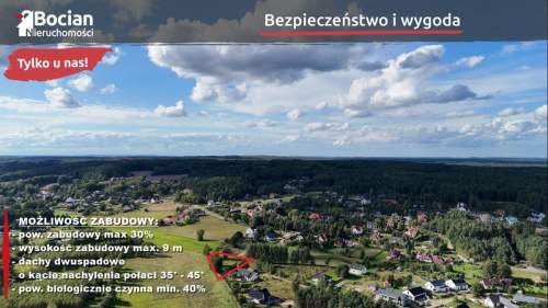 Malownicza, płaska, uzbrojona działka- Koleczkowo 