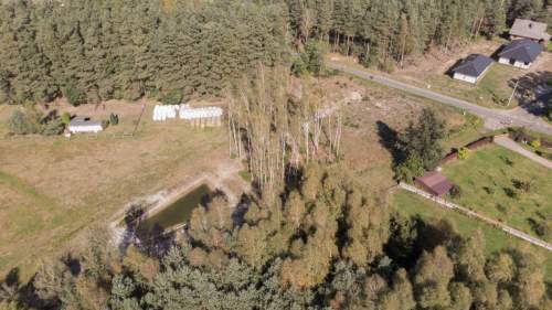 Działka budowlana z własnym stawem Kamińsko 3579m2