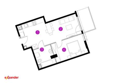 Gotowe 2 pokoje balkon - Winogrady - mp gratis