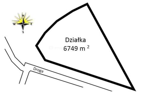 Działka pod usługi komercyjne 6749m2 w Grębocinie