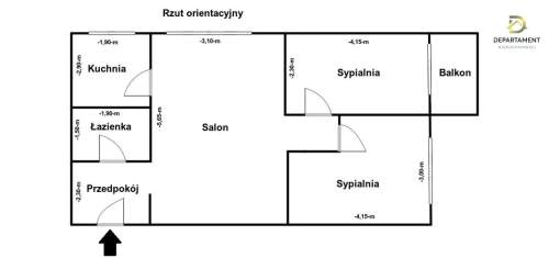 Przestronne M4 balkon