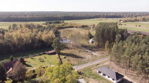 Działka budowlana z własnym stawem Kamińsko 3579m2