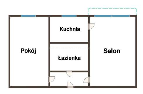 Na sprzedaż 2 pokojowe mieszkanie na Dąbrowie